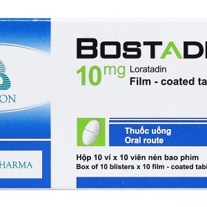 Bostadin 10mg trị viêm mũi dị ứng, mày đay (10 vỉ x 10 viên)