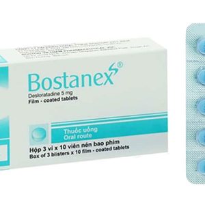 Bostanex 5mg trị viêm mũi dị ứng, mề đay (3 vỉ x 10 viên)