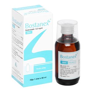 Siro Bostanex 0.5mg/ml giảm các triệu chứng viêm mũi dị ứng, mề đay chai 60ml