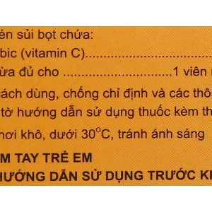 Viên nén sủi bọt Boston C 1000 trị tình trạng mệt mỏi tuýp 10 viên