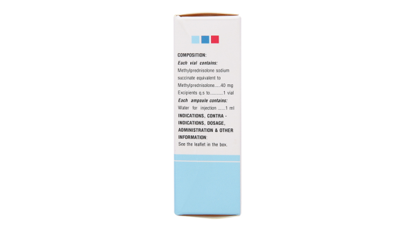 Bột đông khô pha tiêm Soli-Medon 40 chống viêm, giảm miễn dịch (1 lọ bột + 1 ống 1ml)