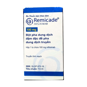 Bột pha dung dịch Remicade 100mg giảm đau và viêm ở bệnh Crohn, xương khớp hộp 1 lọ 100mg