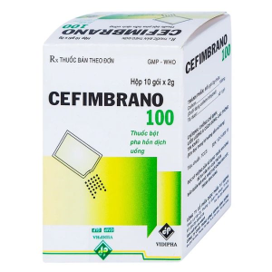Bột pha hỗn dịch uống Cefimbrano 100 Vidipha điều trị nhiễm khuẩn (10 gói x 2g)