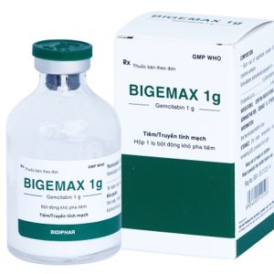 Bột pha tiêm Bigemax 1g điều trị ung thư phổi, ung thư tụy hộp 1 lọ 1g