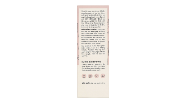 Bọt vệ sinh phụ nữ Mây Hồng Lô Hội giúp khử mùi, kháng khuẩn chai 150ml