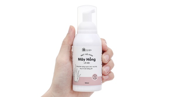 Bọt vệ sinh phụ nữ Mây Hồng Lô Hội giúp khử mùi, kháng khuẩn chai 150ml