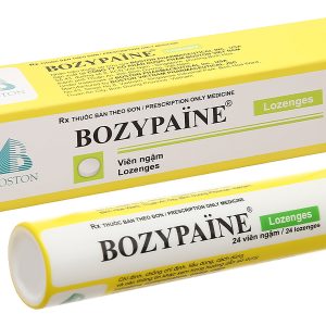 Viên ngậm Bozypaine trị viêm họng, đau họng tuýp 24 viên