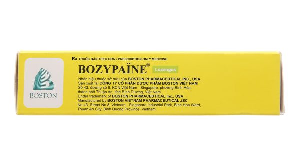Viên ngậm Bozypaine trị viêm họng, đau họng tuýp 24 viên