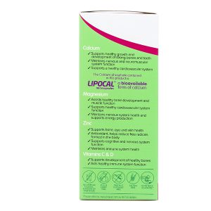 Siro Brauer Liquid Calcium with Magnesium & Zinc hỗ trợ xương và răng chai 200ml