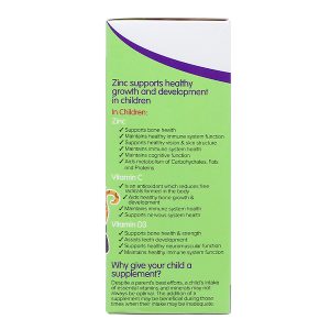 Siro Brauer Baby & Kids Liquid Zinc bổ sung kẽm, vitamin C, D3 cho bé chai 200ml