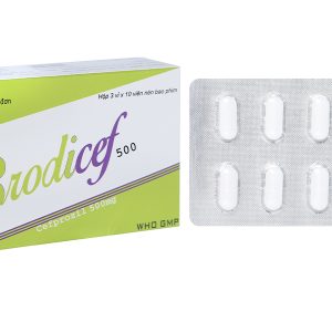 Brodicef 500 trị nhiễm khuẩn (3 vỉ x 10 viên)