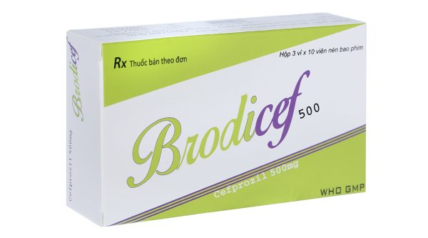 Brodicef 500 trị nhiễm khuẩn (3 vỉ x 10 viên)