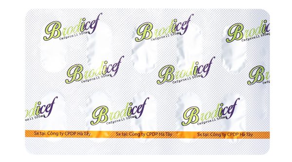 Brodicef 500 trị nhiễm khuẩn (3 vỉ x 10 viên)