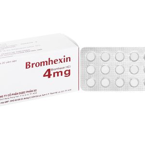 Bromhexin F.T Pharma 4mg tan đàm trong bệnh lý hô hấp (10 vỉ x 20 viên)