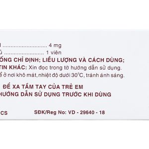 Bromhexin F.T Pharma 4mg tan đàm trong bệnh lý hô hấp (10 vỉ x 20 viên)