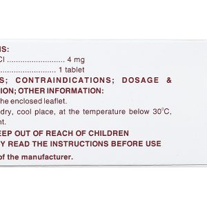 Bromhexin F.T Pharma 4mg tan đàm trong bệnh lý hô hấp (10 vỉ x 20 viên)