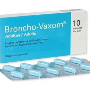 Broncho-Vaxom Adults 7mg trị nhiễm khuẩn hô hấp, tăng miễn dịch (1 vỉ x 10 viên)