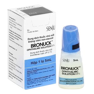 Dung dịch nhỏ mắt Bronuck 0.1% trị viêm sau phẫu thuật mắt lọ 5ml