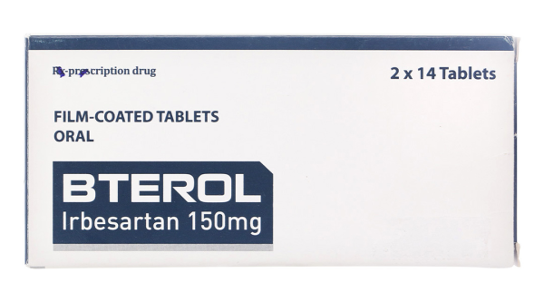 Bterol 150mg trị tăng huyết áp (2 vỉ x 14 viên)