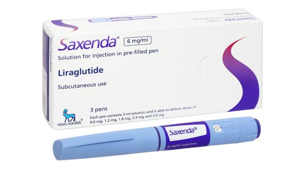 Bút tiêm Saxenda 6mg/ml giảm cân nặng, hỗ trợ cho chế độ ăn giảm calo (3 cây x 3ml)