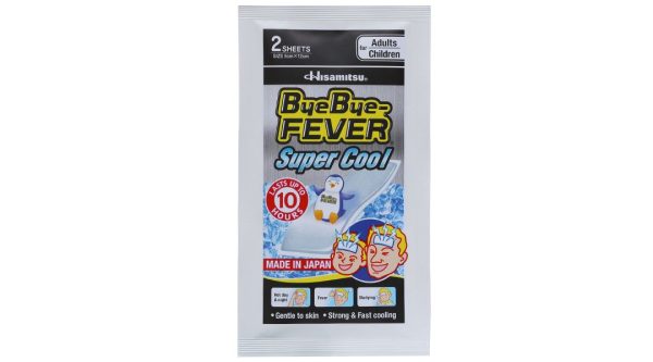 Miếng dán hạ sốt ByeBye Fever Super Cool (5cm x 12 cm) gói 2 miếng