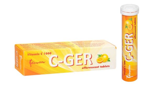 Viên sủi C-Ger 1000 tăng sức đề kháng tuýp 20 viên