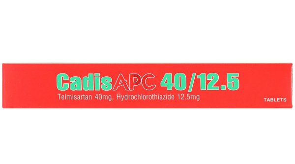 CadisAPC 40/12.5 điều trị tăng huyết áp nguyên phát (3 vỉ x 10 viên)