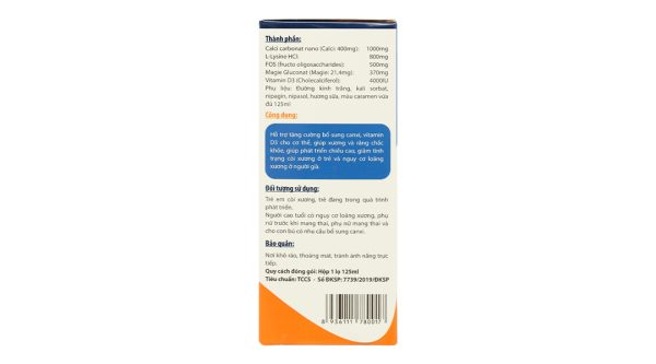 Siro Calci ABC giúp xương và răng chắc khỏe chai 125ml