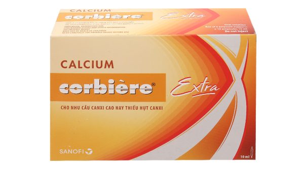 Dung dịch uống Calcium Corbière Extra điều trị loãng xương, còi xương (30 ống x 10ml)