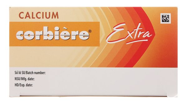 Dung dịch uống Calcium Corbière Extra điều trị loãng xương, còi xương (30 ống x 10ml)
