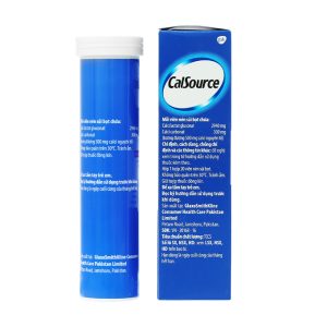 Viên nén sủi bọt CalSource bổ sung canxi tuýp 20 viên