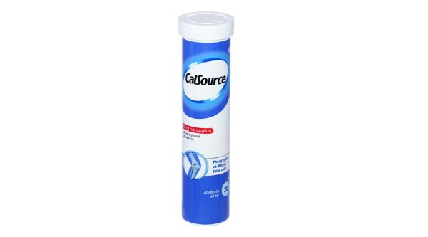 Viên nén sủi bọt CalSource bổ sung canxi tuýp 20 viên
