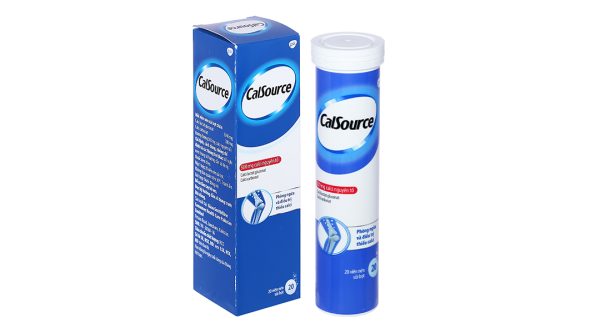Viên nén sủi bọt CalSource bổ sung canxi tuýp 20 viên