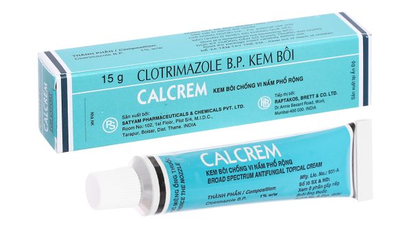 Kem bôi Calcrem 1% trị nấm da tuýp 15g