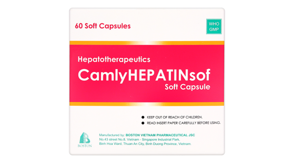 Camlyhepatinsof điều trị hỗ trợ trong rối loạn chức năng gan (12 vỉ x 5 viên)
