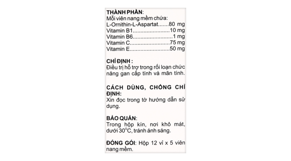 Camlyhepatinsof điều trị hỗ trợ trong rối loạn chức năng gan (12 vỉ x 5 viên)