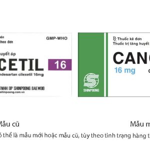 Cancetil 16mg trị tăng huyết áp, suy tim (3 vỉ x 10 viên)