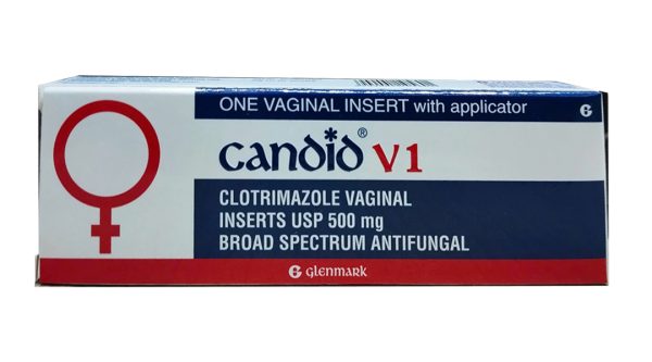 Viên đặt âm đạo Candid-V1 điều trị tại chỗ nhiễm candida âm hộ-âm đạo (1 vỉ x 1 viên)