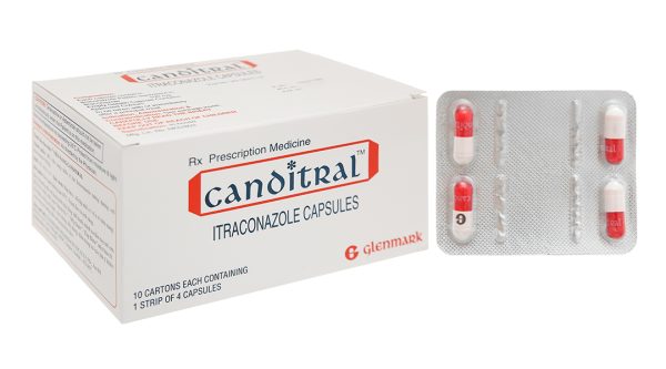 Canditral 100mg trị nhiễm nấm (10 vỉ x 4 viên)