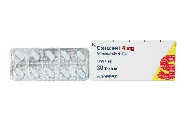 Canzeal 4mg trị đái tháo đường (3 vỉ x 10 viên)