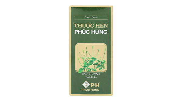 Cao lỏng Thuốc Hen Phúc Hưng trị hen suyễn, viêm phế quản chai 250ml
