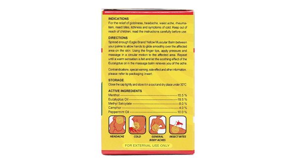 Dầu xoa Eagle Brand Yellow Balm lọ 40g