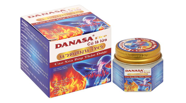 Cao xoa thảo dược Danasa Fire Cù Là Lửa hỗ trợ làm ấm, giảm đau nhức lọ 20g