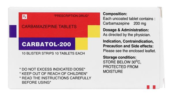 Carbatol-200 trị động kinh (10 vỉ x 10 viên)