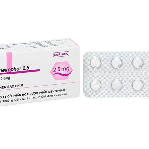 Cardicormekophar 2.5 điều trị tăng huyết áp, đau thắt ngực (3 vỉ x 10 viên)