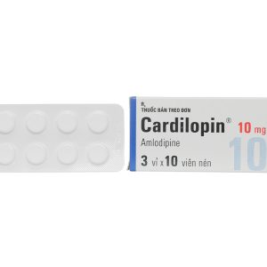 Cardilopin 10mg trị tăng huyết áp, đau thắt ngực (3 vỉ x 10 viên)