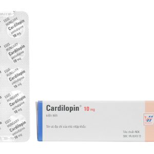Cardilopin 10mg trị tăng huyết áp, đau thắt ngực (3 vỉ x 10 viên)