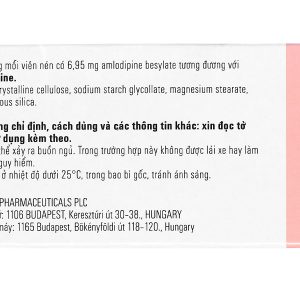 Cardilopin 5mg trị tăng huyết áp, đau thắt ngực (3 vỉ x 10 viên)