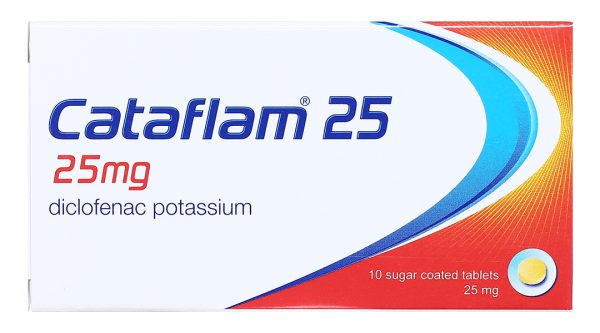 Cataflam 25mg giảm đau, kháng viêm xương khớp (1 vỉ x 10 viên)