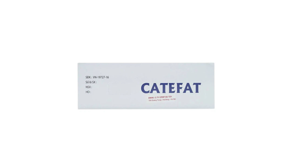 Dung dịch uống Catefat 1g trị thiếu carnitin nguyên phát và thứ phát (20 ống x 10ml)